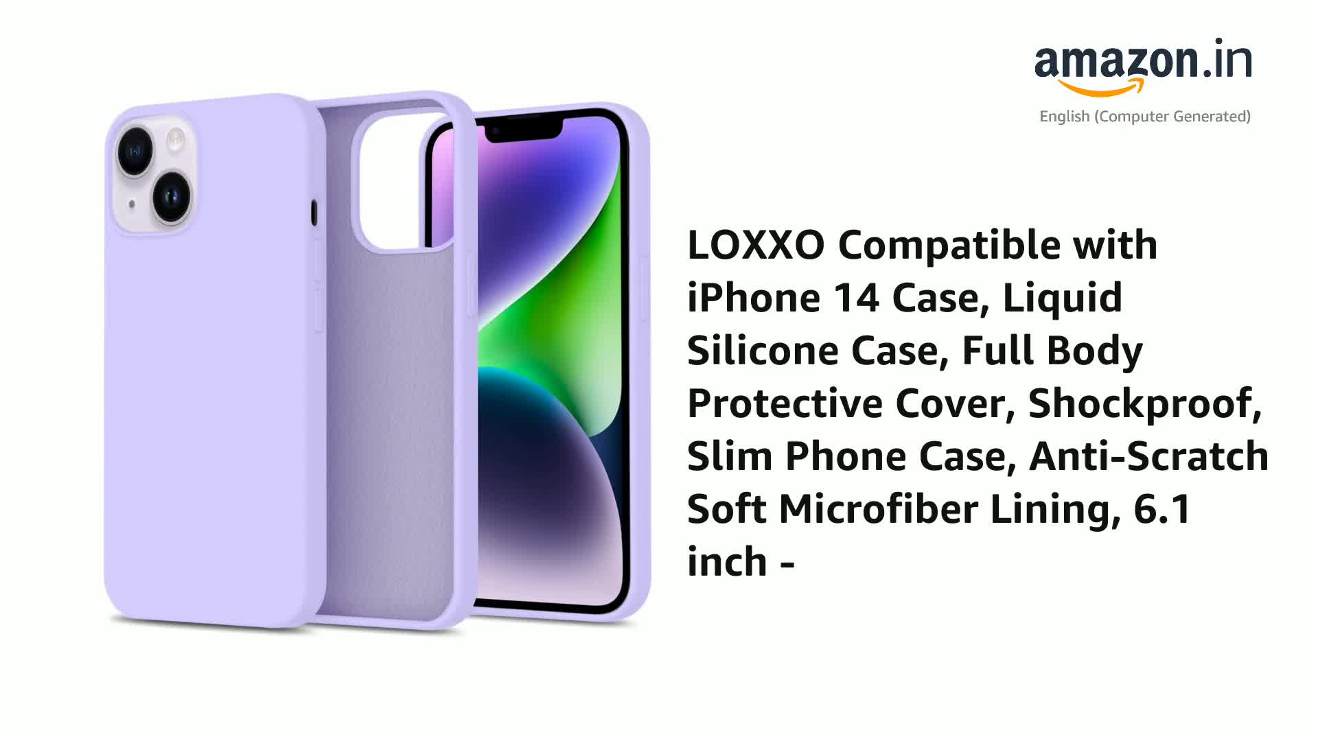 LOXXO® Compatible with iPhone 14 Case, Liquid Silicone Case, Full